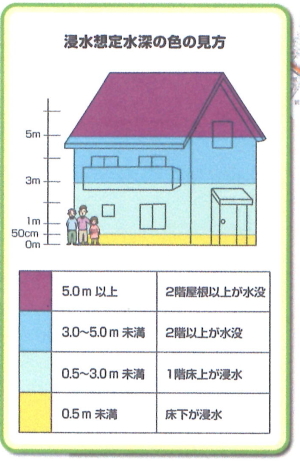 ハザードマップで浸水50cm迄の地域で出来る家の建て方をご紹介。